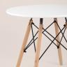 Стол Eames DSW детский белый, ножки массив бука