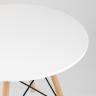 Стол Eames DSW детский белый, ножки массив бука