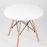 Стол Eames DSW детский белый, ножки массив бука