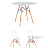 Eames D90, 2 стула Eames DSW белые