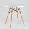 Eames D90, 3 стула Eames DSW белые