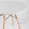 Eames D90, 3 стула Eames DSW белые