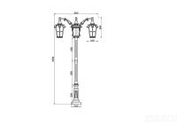 Ландшафтный светильник Outdoor O413FL-03BZ