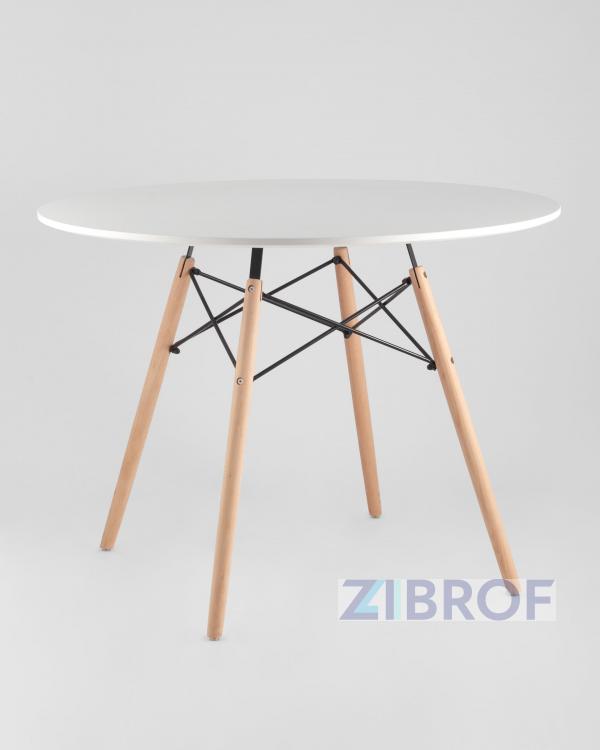 Eames D100, 3 стула Eames DSW белый