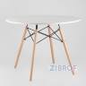 Eames D100, 3 стула Eames DSW белый
