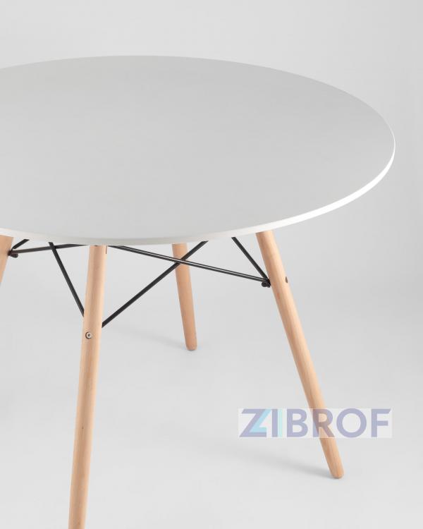 Eames диаметр 100 см, 6 стульев Eames DSR