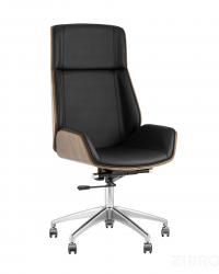 Кресло компьютерное руководителя TopChairs Crown, черное УЦЕНКА