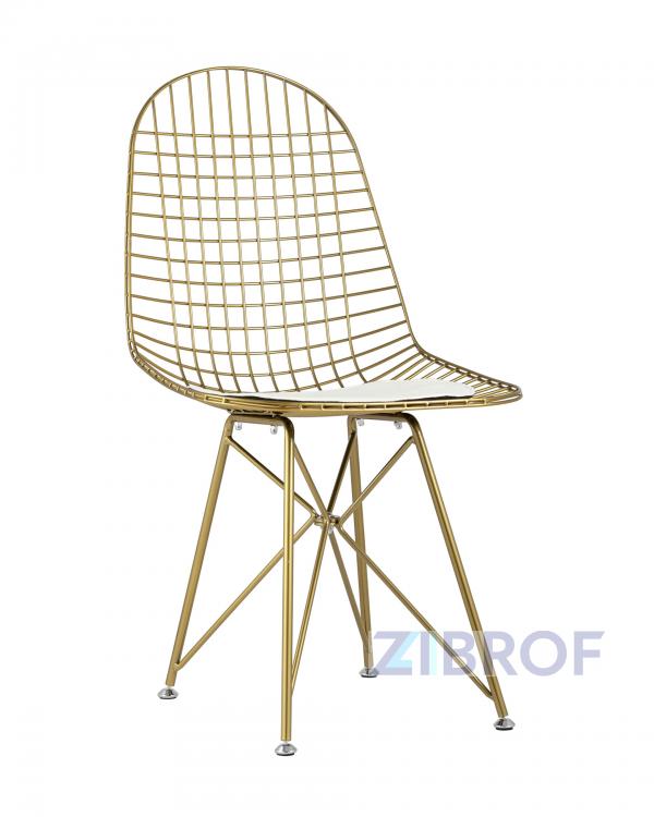 Eiffel из металла цвет золото с белой подушкой из экокожи