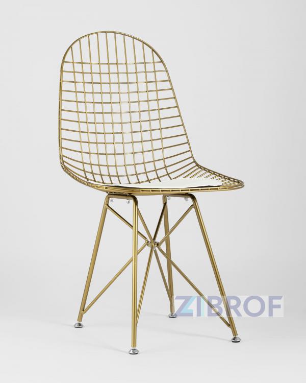 Eiffel из металла цвет золото с белой подушкой из экокожи