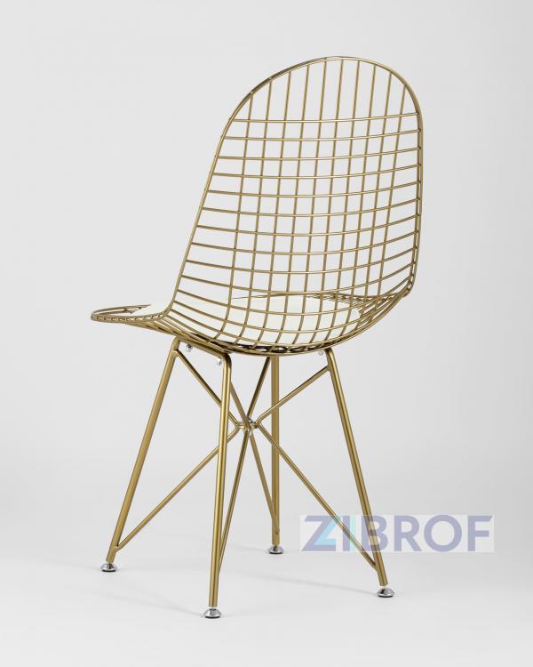 Eiffel из металла цвет золото с белой подушкой из экокожи