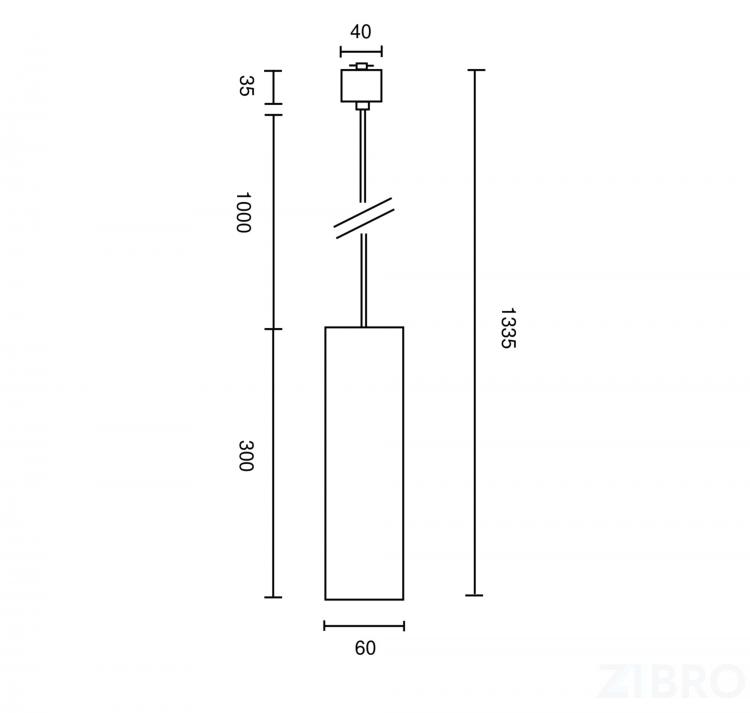 Трековый светильник Technical TR025-1-GU10-MG